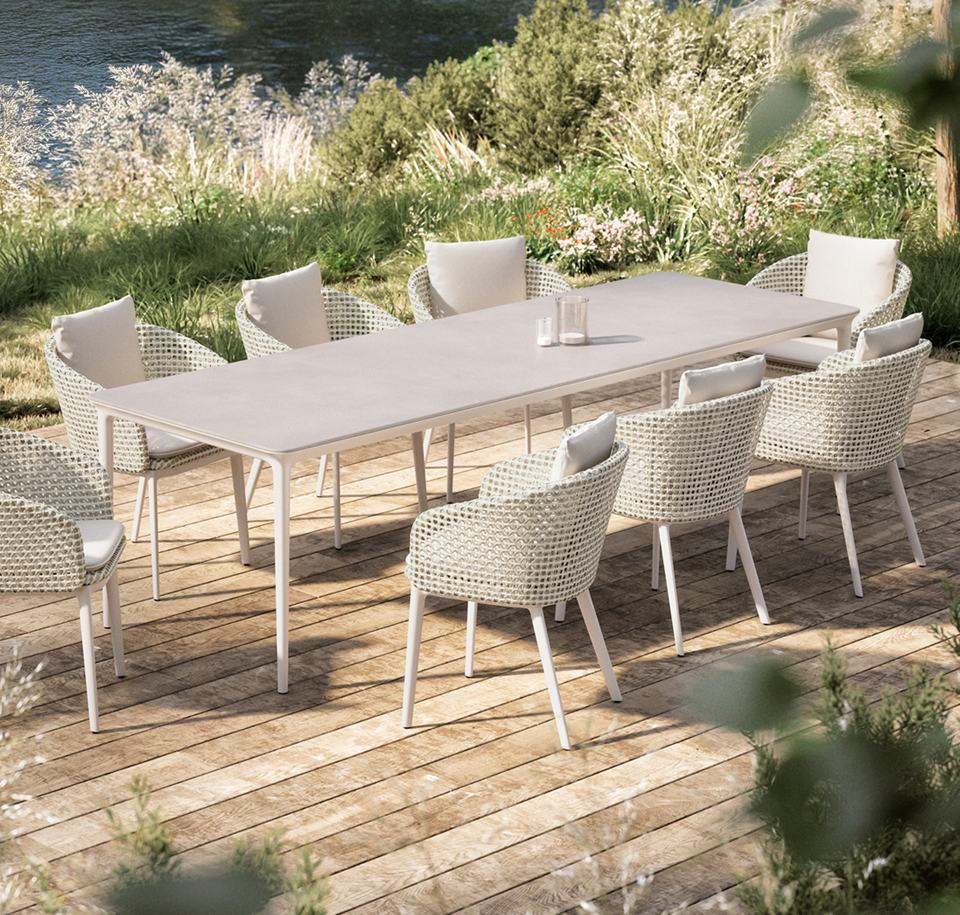 Sengfelder Dedon - Outdoor-Armlehnstuhl Mbrace Alu