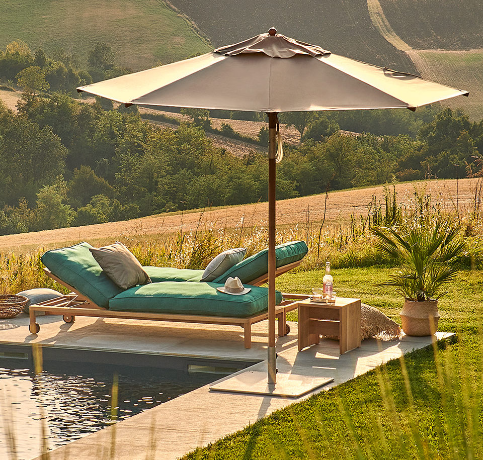 Sengfelder Weishäupl - Sonnenschirm Teak