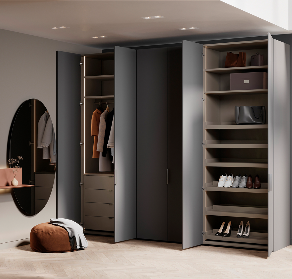 Sengfelder Interlübke - Kleiderschrank Intaro 5-türig