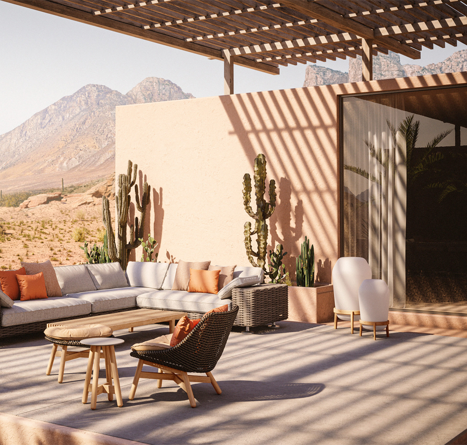 Sengfelder Dedon - Outdoor-Leuchte Loon Floorlamp S