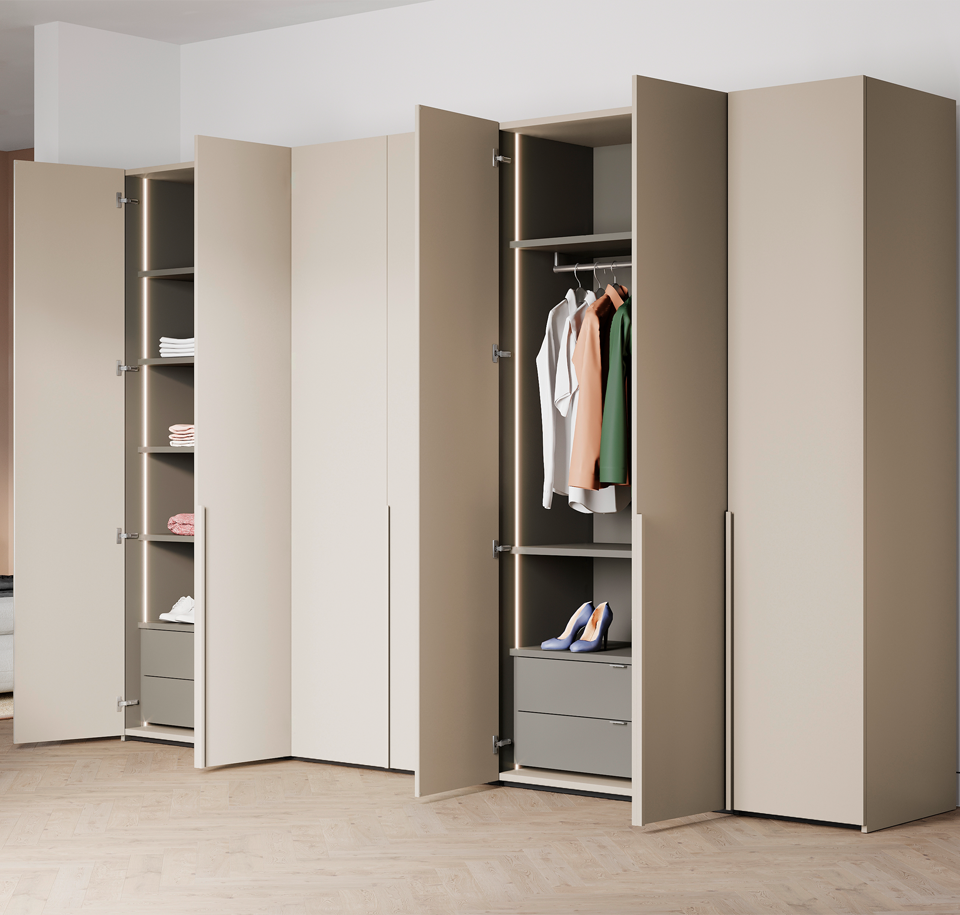 Sengfelder Interlübke - Kleiderschrank Intaro 5-türig