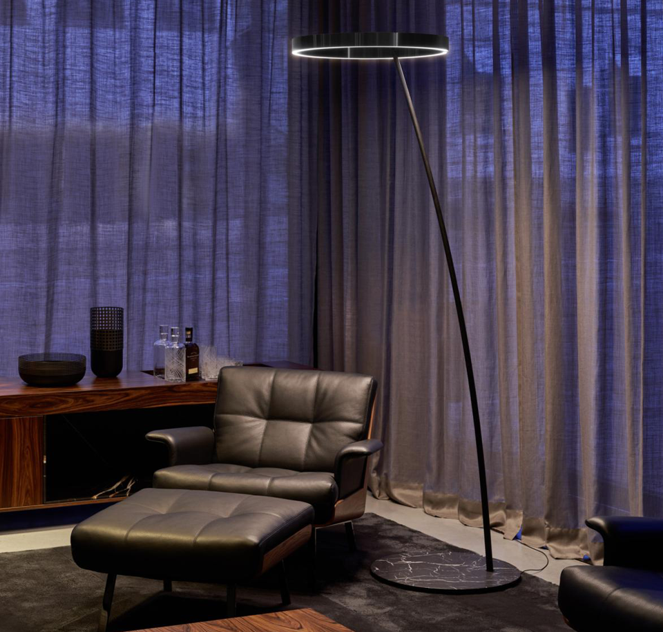 Sengfelder Occhio - Stehleuchte Mito Raggio gold matt