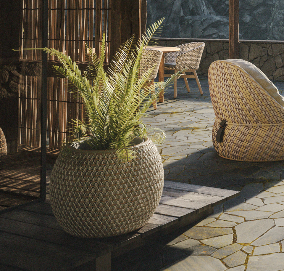 Sengfelder Dedon - Outdoor-Pflanztopf Dala Planter L