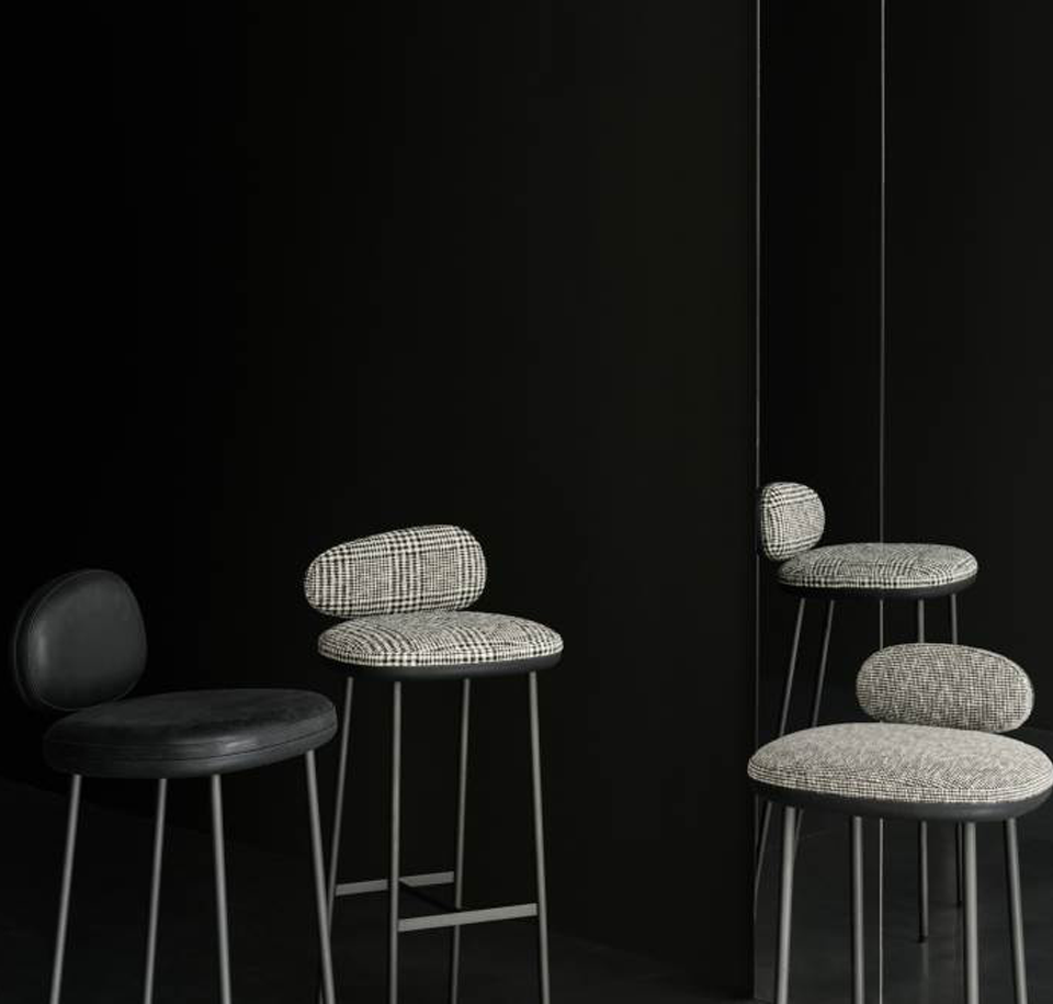 Sengfelder Living Divani - Barhocker Pebble Barstuhl