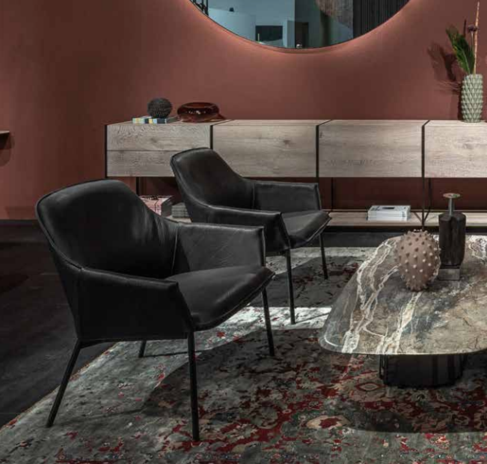 Sengfelder Freifrau - Sessel Grace Lounge Chair Low (m. Hocker)