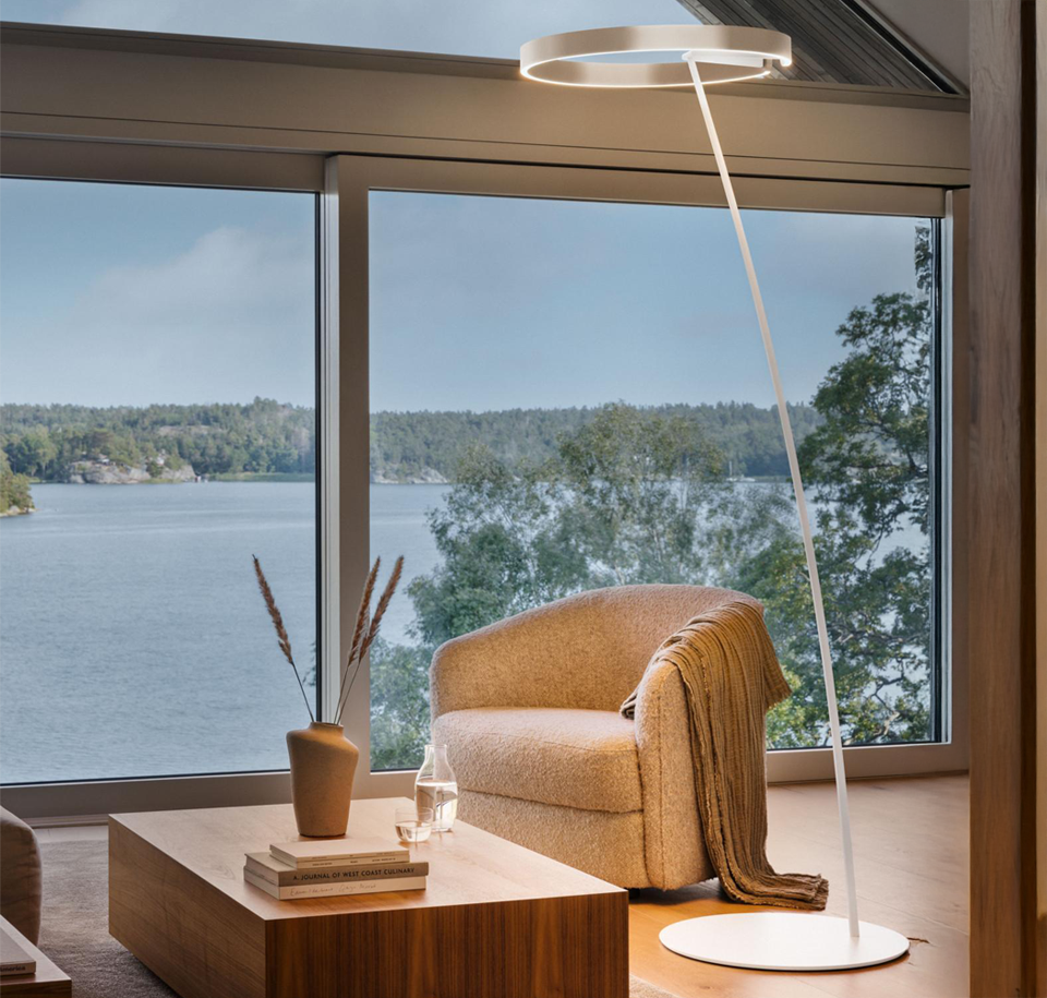 Sengfelder Occhio - Stehleuchte Mito Raggio gold matt