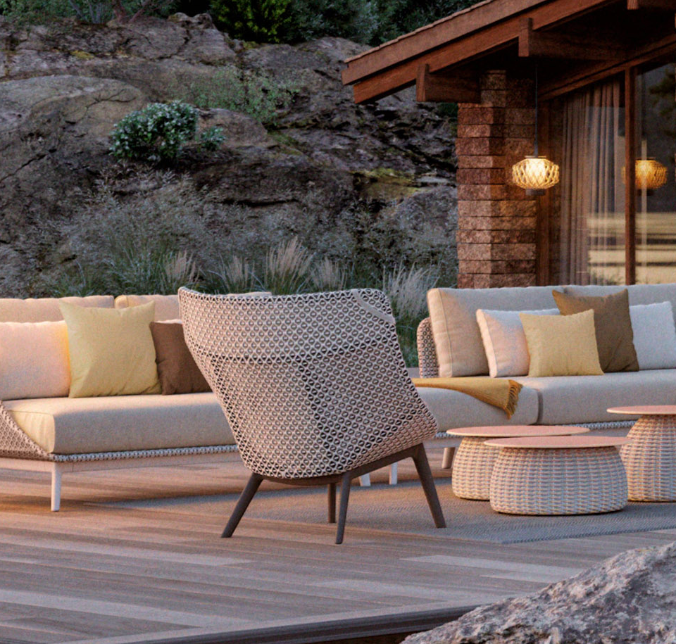 Sengfelder Dedon - Outdoor-Sessel Mbrace Alu Wing Chair