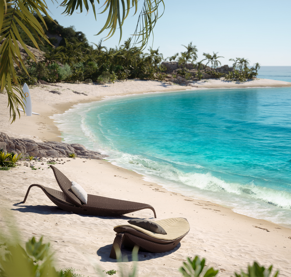 Sengfelder Dedon - Outdoor-Liege Leaf