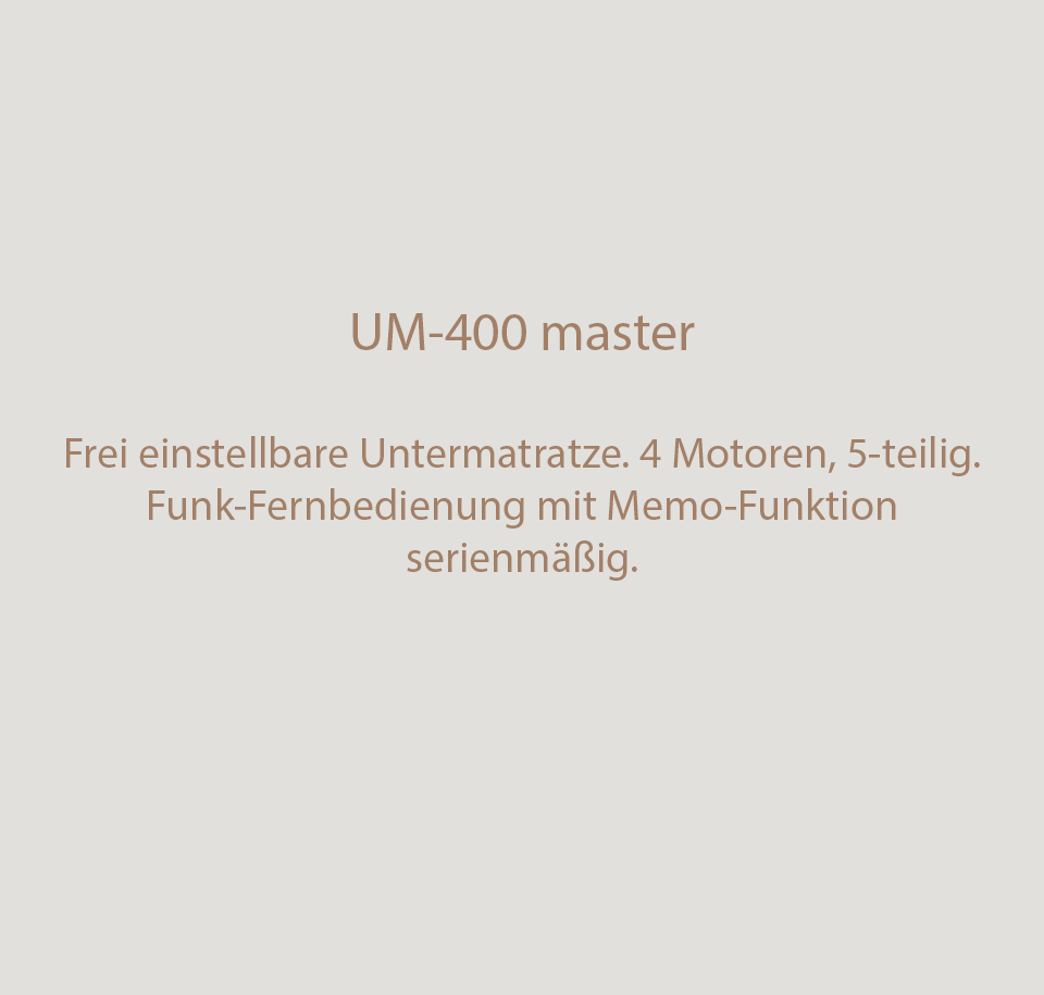 Sengfelder Schramm - Untermatratze UM-400 master