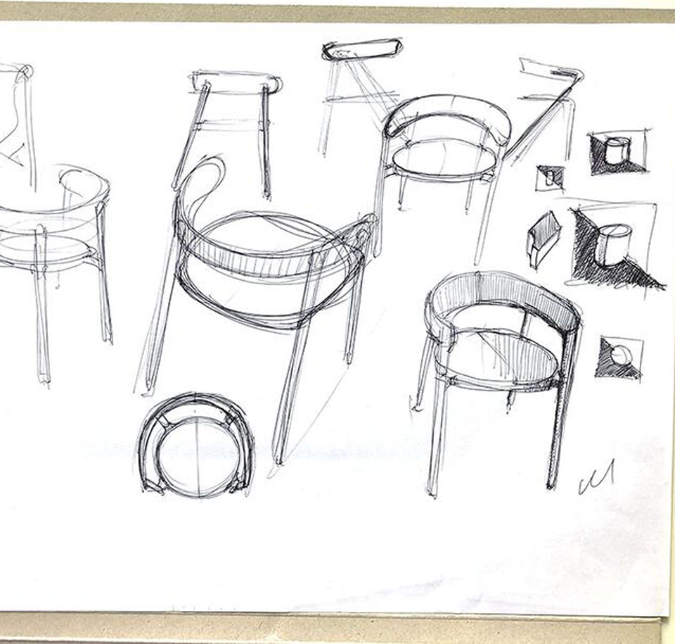 Sengfelder Freifrau - Stuhl Stella gepolstert