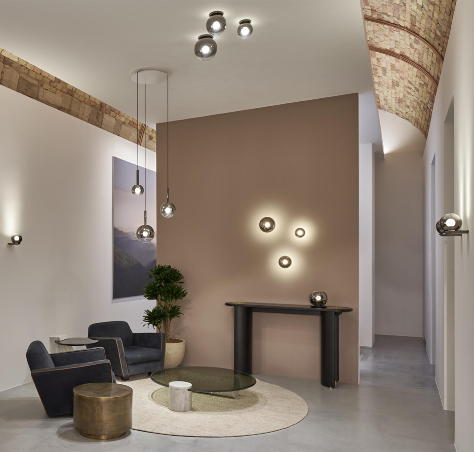 Sengfelder Occhio - Wandleuchte Luna parete