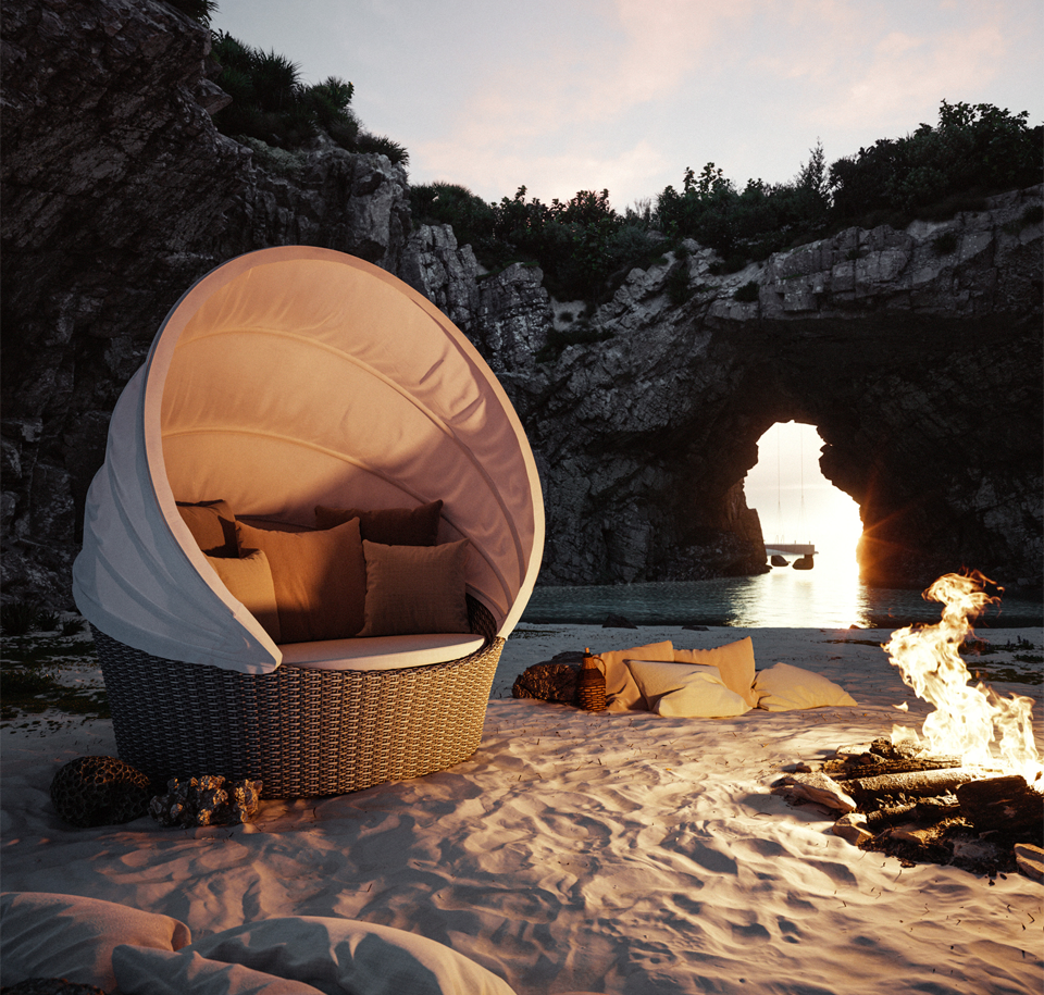 Sengfelder Dedon - Outdoor-Daybed Orbit