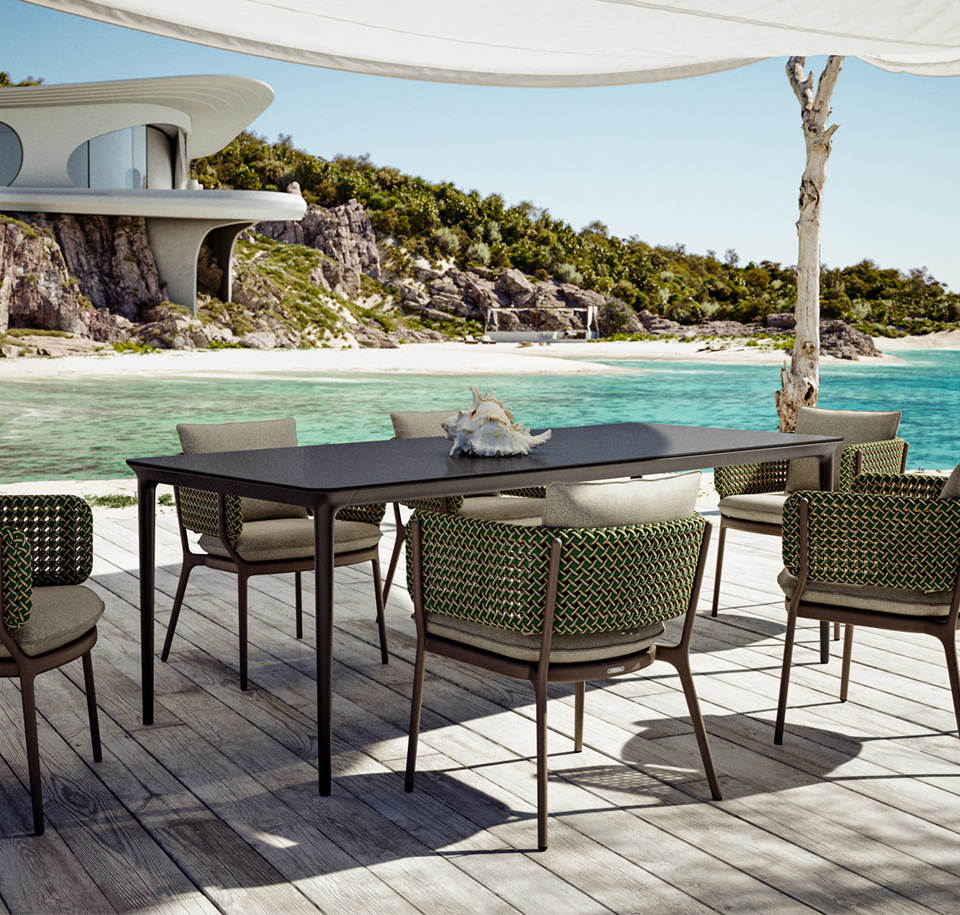 Sengfelder Dedon - Outdoor-Tisch Bellmonde Esstisch klein