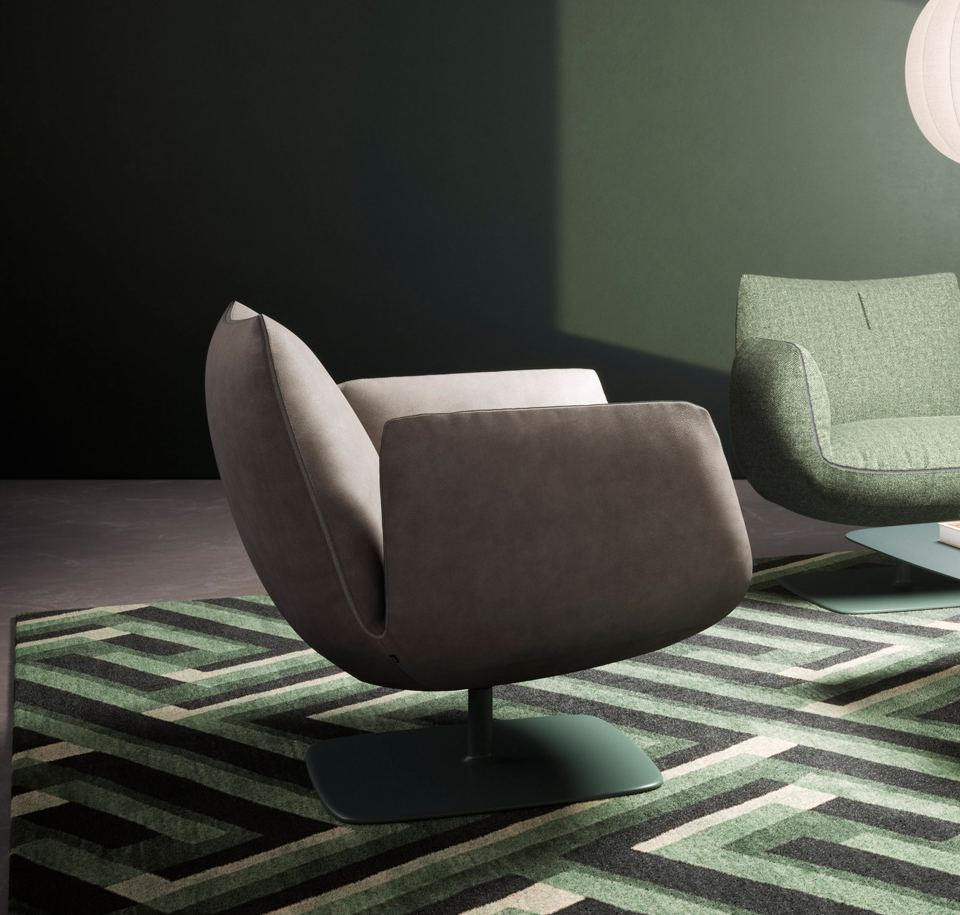 Sengfelder COR - Sessel Jalis Club mit Vierfuß-Gestell