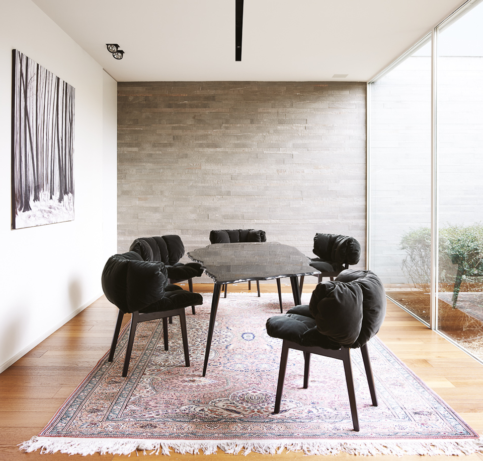 Sengfelder Edra - Stuhl Blue Velvet