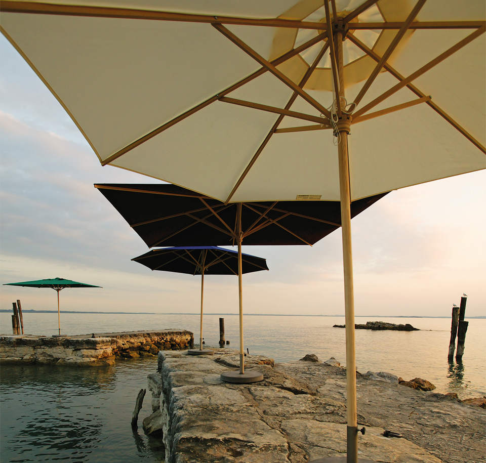 Sengfelder Weishäupl - Sonnenschirm Klassiker rund (Mixed Version)