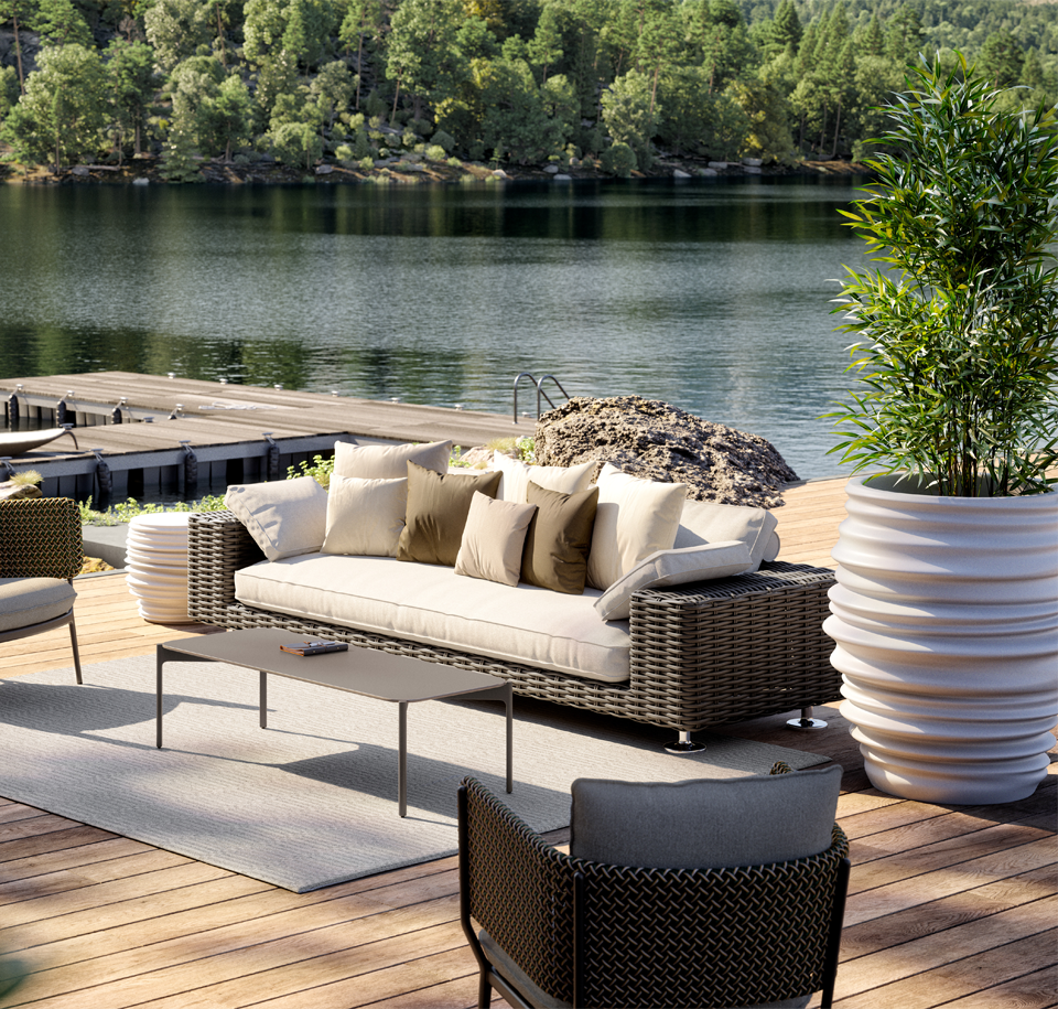 Sengfelder Dedon - Outdoor-Pflanztopf Babylon Planter L