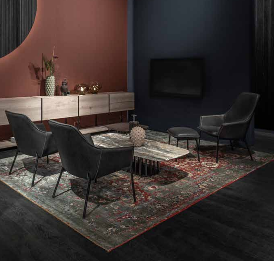 Sengfelder Freifrau - Sessel Grace Lounge Chair Low (m. Hocker)