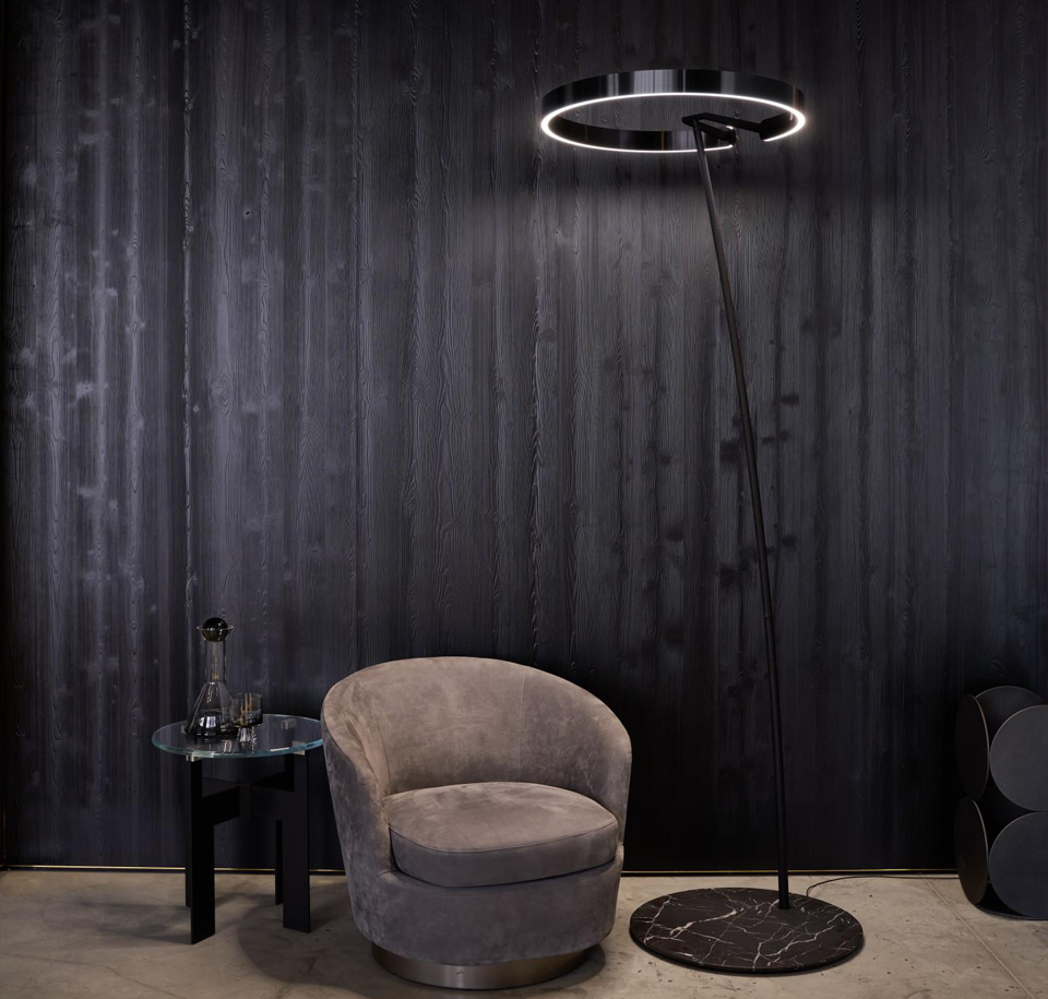 Sengfelder Occhio - Stehleuchte Mito Raggio gold matt