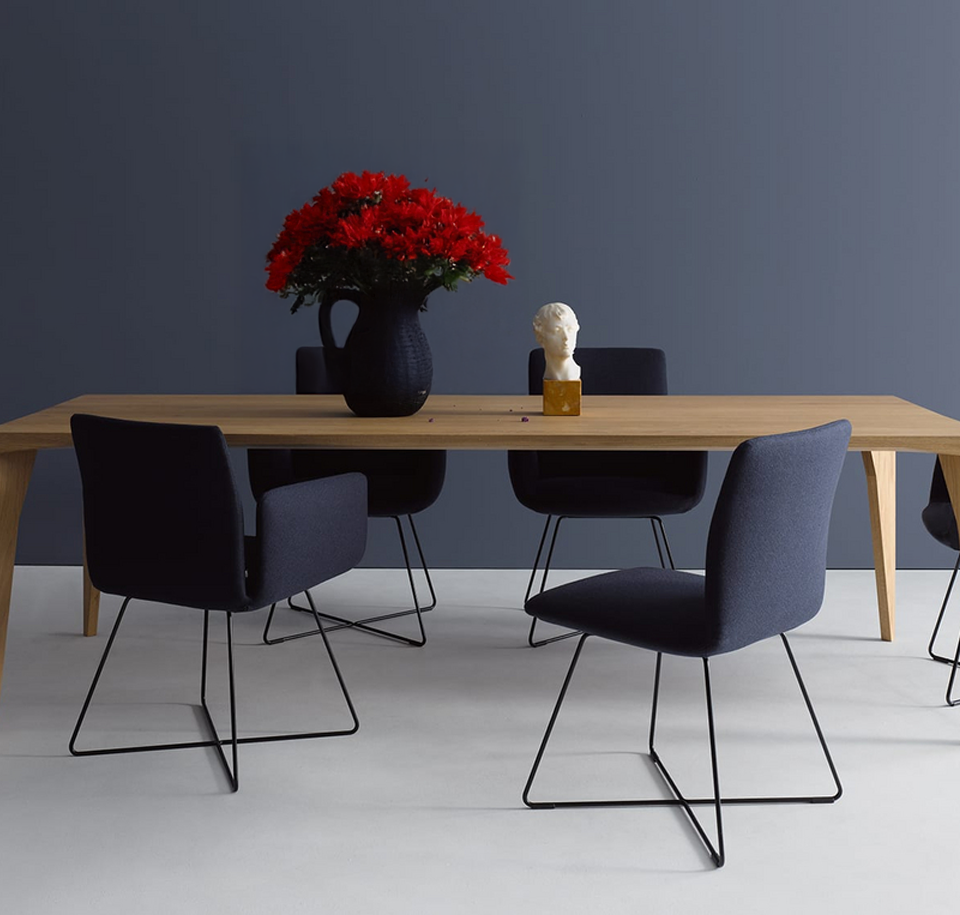 Sengfelder COR - Armlehnstuhl Jalis mit Draht-Drehgestell