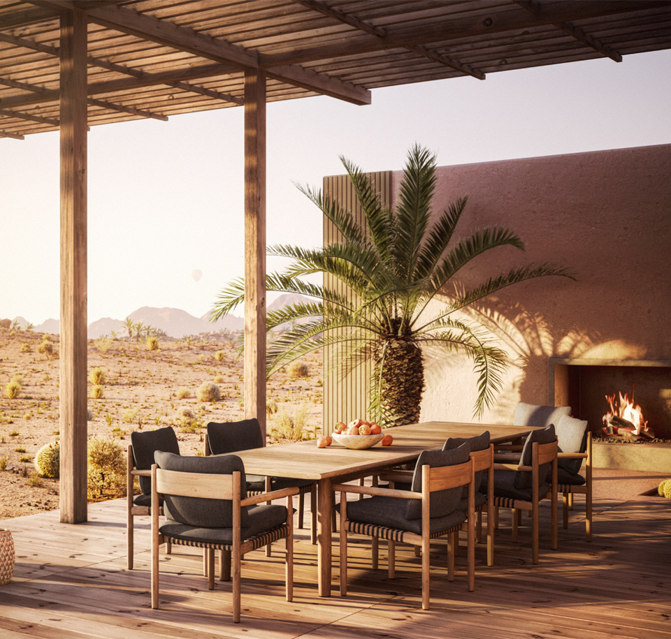 Sengfelder Dedon - Outdoor-Tisch Tibbo