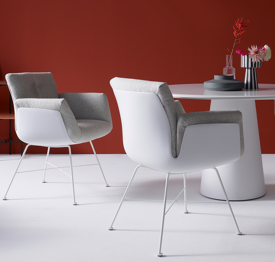 Sengfelder COR - Stuhl Alvo mit Metallrohrgestell