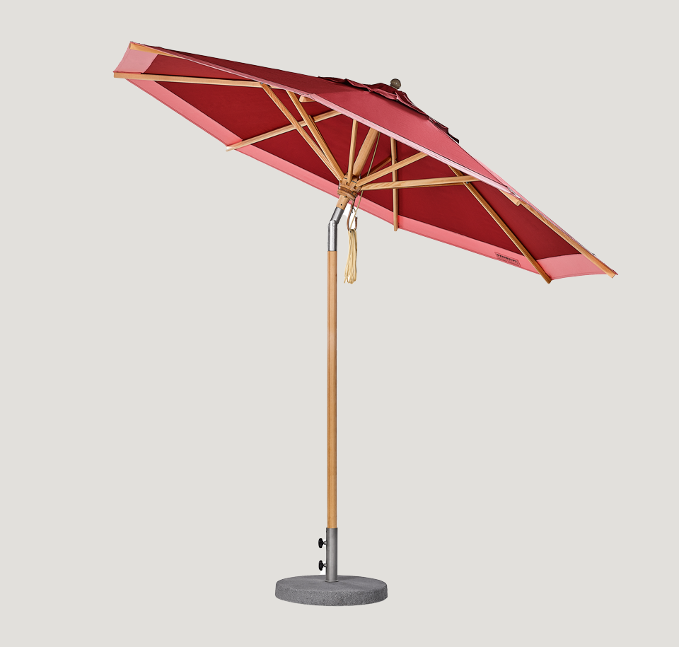 Sengfelder Weishäupl - Sonnenschirm Klassiker rund (Stripes Version)