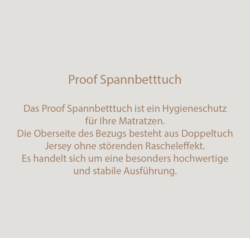 Sengfelder Schramm - Proof Spannbetttuch