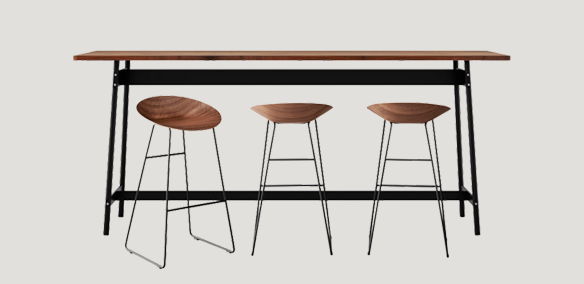 Sengfelder 10-Mobimex-Any-up-Hochtisch-Q5-Barhocker-Massivholz-Metallgestell-Nussbaum.webp