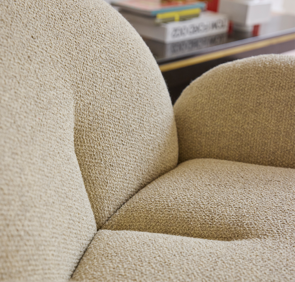 Sengfelder Freifrau - Sessel Nana Love Seat mit Pouf S