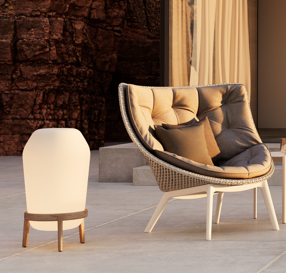 Sengfelder Dedon - Outdoor-Leuchte Loon Floorlamp L