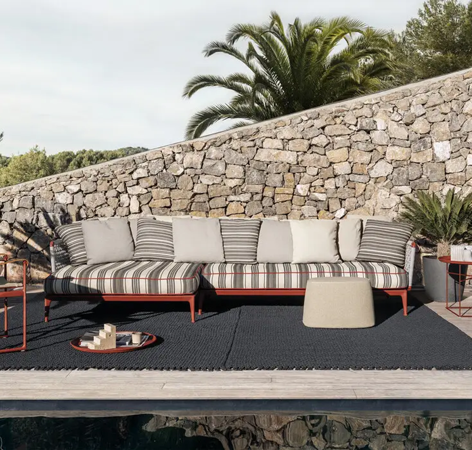 Sengfelder B&B italia - Outdoor-Sofa Ribes