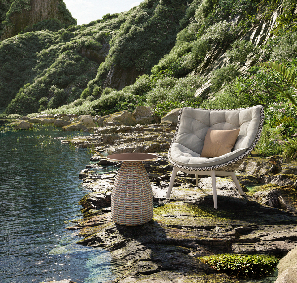 Sengfelder Dedon - Outdoor-Beistelltisch Porcini